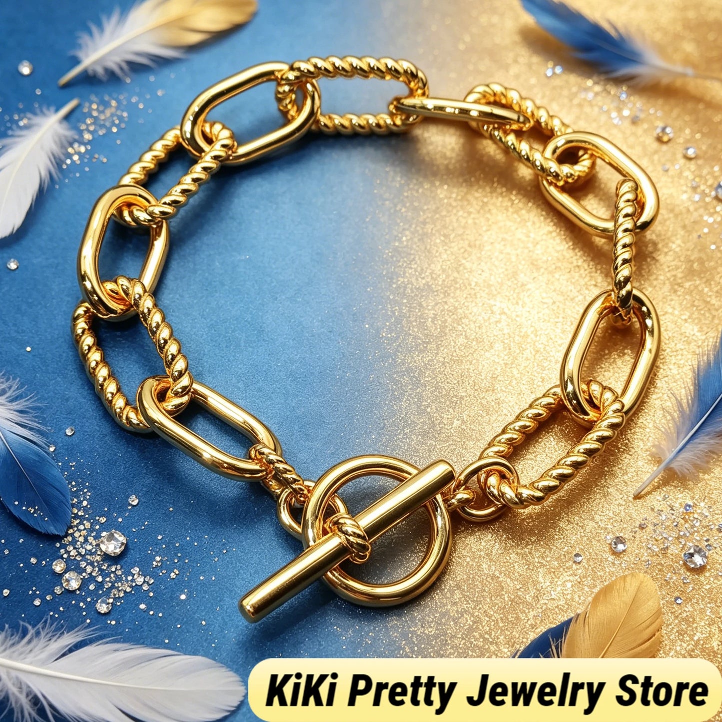 2026 New Dav High-Quality Bracelet Luxury Polished Gold Silver Tone Chain Bracelet Exquisite Craft Wrist Bangle for Formal Dinner & Dating