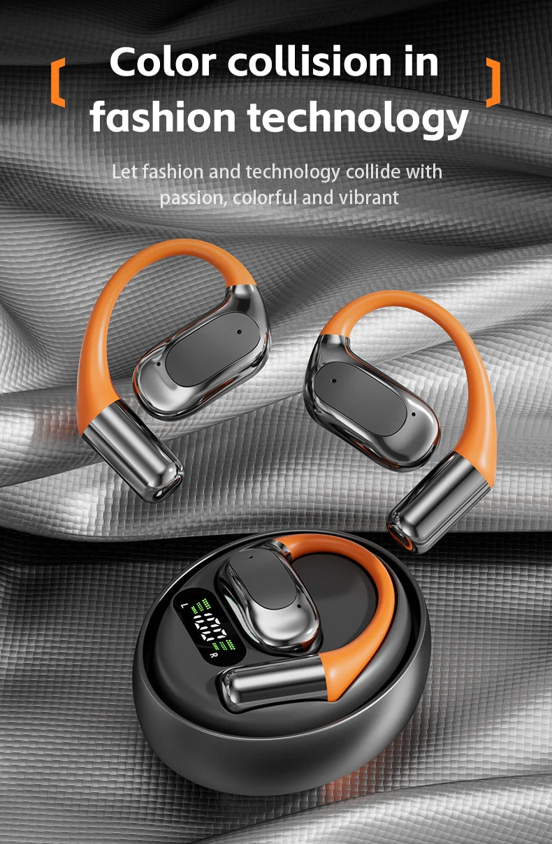 Tecsire OWS Bluetooth Earphones Earhook Wireless Earbuds Hifi Stereo Headset ENC Mic for Sports Audio Book