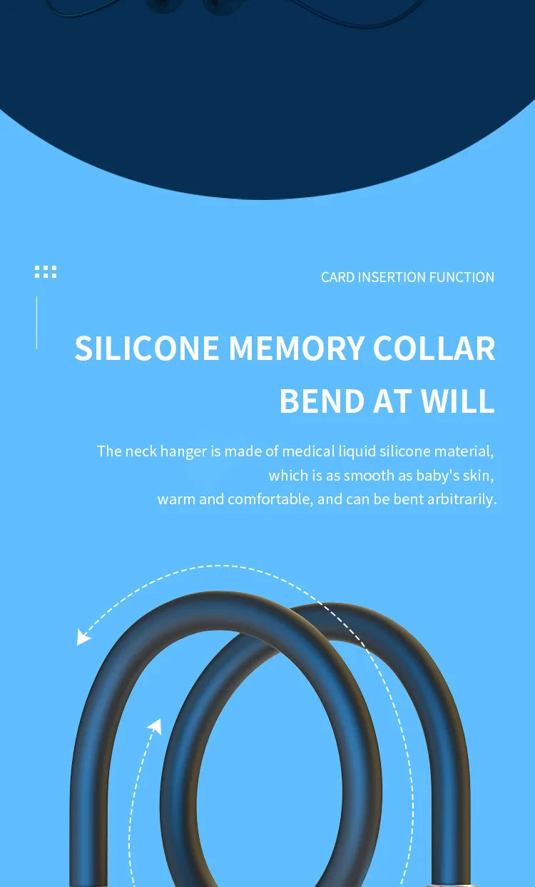 Wireless Bluetooth Earphones 9D Stereo Surround Headphone Neckband Magnetic Sport Headset Neck-hanging Earbuds For iPhone Huawei