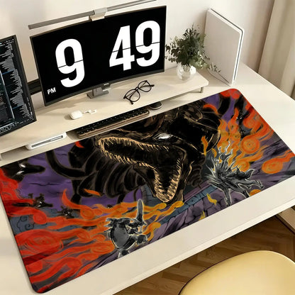 Pro E-Sports XXL Gaming Mousepad Extra Large Non-Slip Stitched Edge Keyboard Laptop Desk Mat For PC Gamer Cartoon Okami