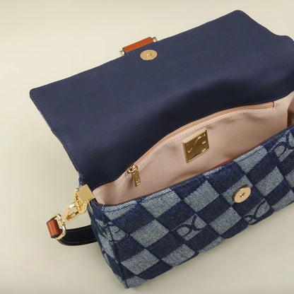PATSY PG GARIS 2026 Women's Latin American Style Shoulder Bag New Cowboy Splicing Design All-season Suitable Crossbody Bag