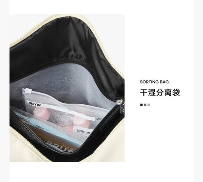 LEE Smart Gym Duffel Bag with Shoe Compartment Dry Wet Bag Men Women Waterproof Large Size Sport Training Luggage Travel Bag