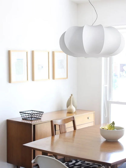 Japanese Style Wabi-sabi Style Silk Chandelier Retro Creative Bedroom Lamp French Designer Art Pendant Lights Room Decoration