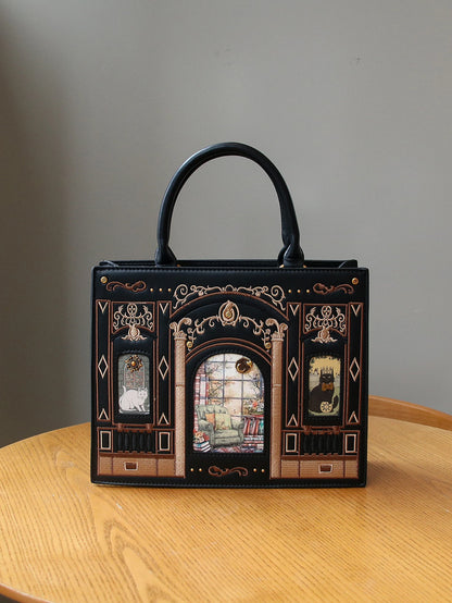 2026 Light Luxury Niche Design Fashion New Cat Bag Light Luxury Heavy Industry Craft Embroidery Thread Small Square B