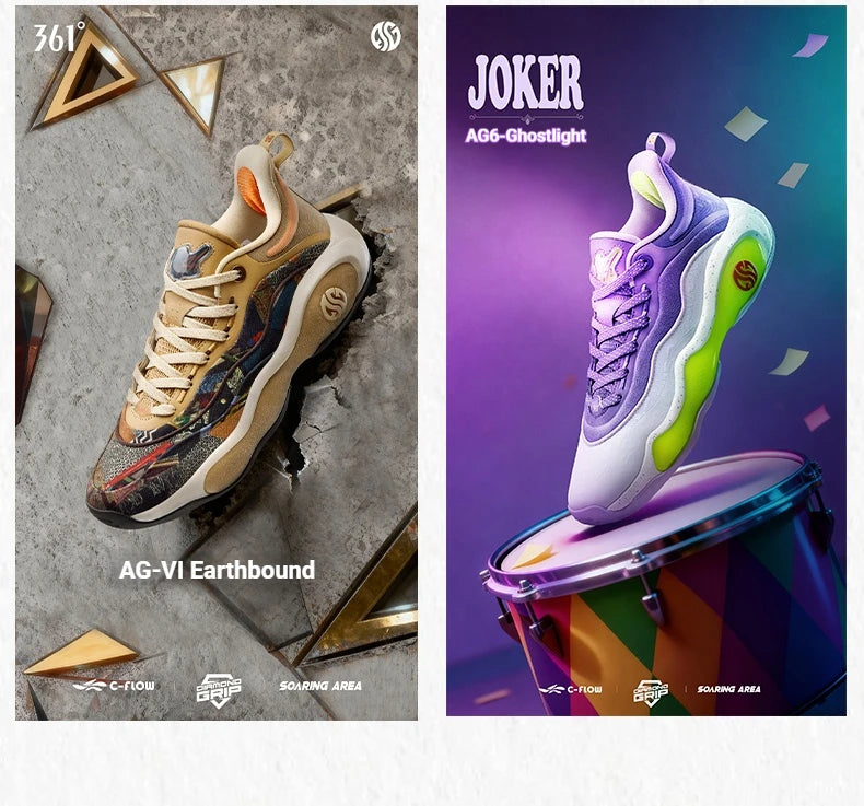 361 Degrees AG6 Aaron Gordon Men Basketball Shoes New Trendy Professional Anti-slip Shock-absorbing Male Sneakers 572611102