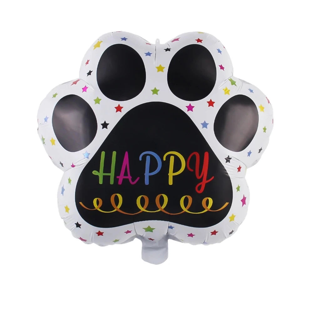 Cute puppy pet birthday decoration theme balloons, first-year decoration props, party atmosphere decoration