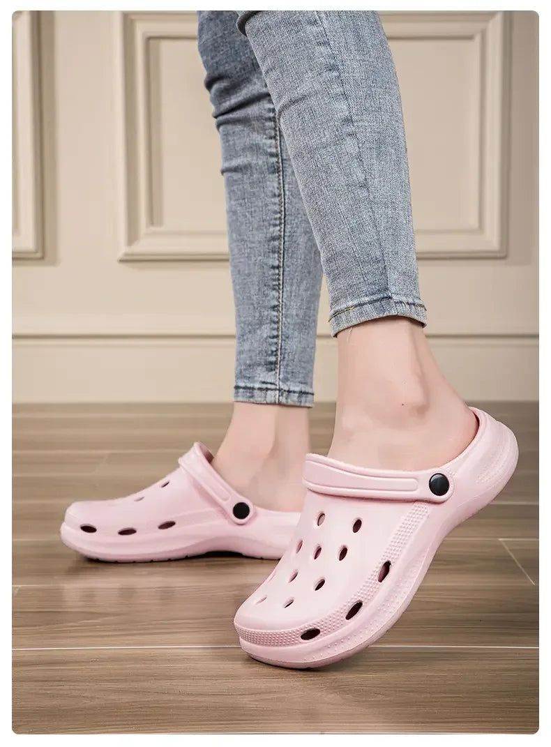 2026Summer Men Clogs Sandals Men's and Women's Leisure Slippers Beach Slides Home Garden Shoes Outdoor Sandals Plus Size46 47 48