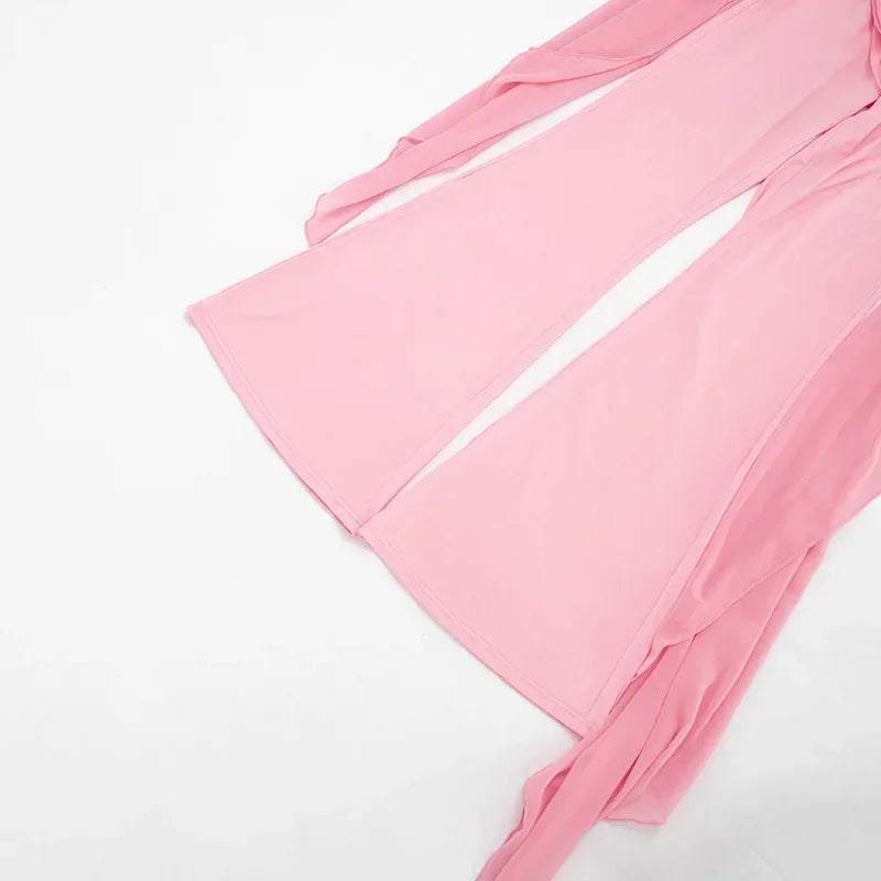 Sexy Chiffon Jumpsuits Women Backless Halter Club Party Summer Rompers Bodycon Fashion Sleeveless V Neck Overalls Beach Vacation