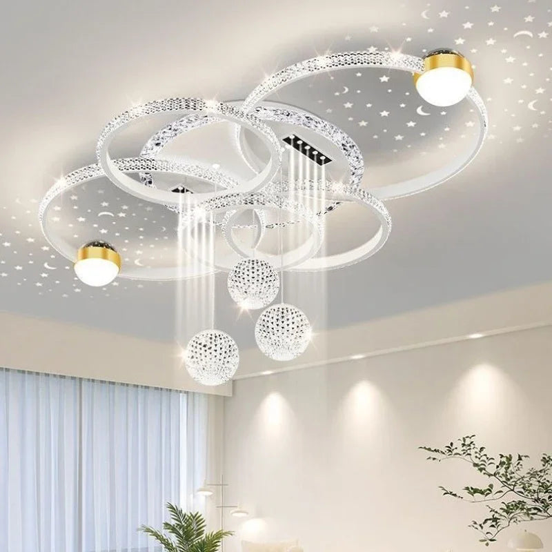 Modern Luxury LED Ceiling Chandeliers Lamps Design Creative Suspension Pendant Lights Home Decor Items Living Room Bedroom Villa