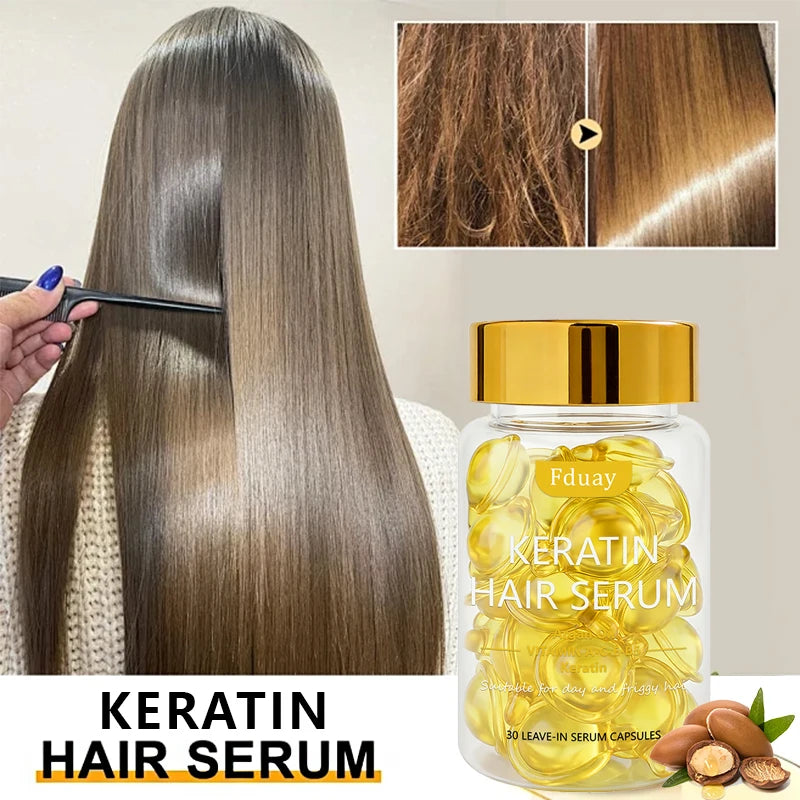 Australian Hair Care Non-Wash Essential Oil Rich in Keratin & Jojoba Seed Oil for Smooth Hair 1.5ml X 30pcs per Bottle
