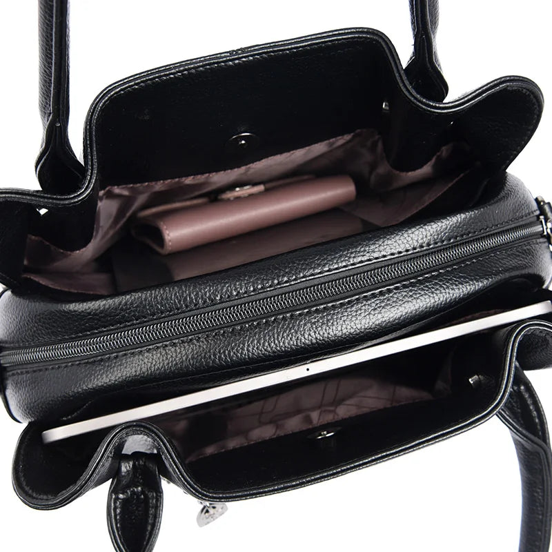 Luxury Designer Women's Handbag Soft Leather Large Capacity Purses and Handbags Casual Shoulder Bags Sac A Main Ladies Tote Bag