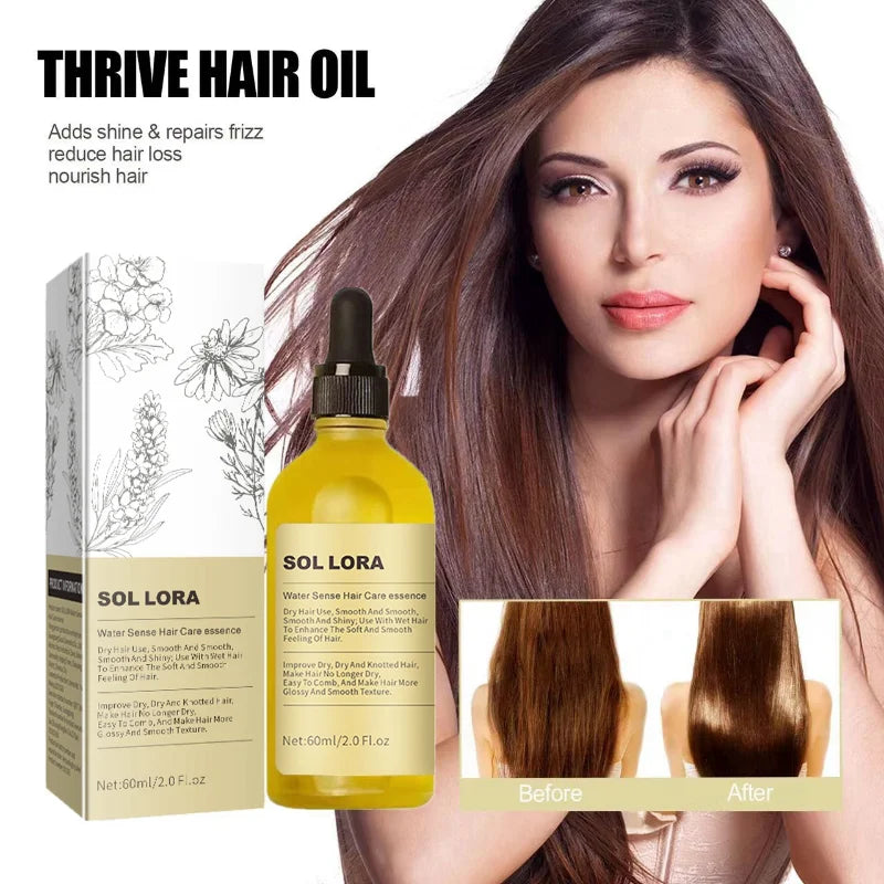 Rosemary Hair Care Essential Oil Nourish Dry Frizzy Hair Smooth Split Ends Boost Luster for Daily Hair Conditioning Maintenance
