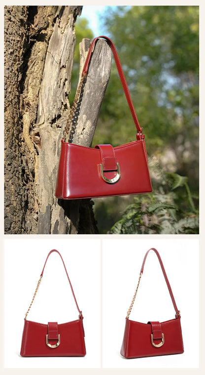 Genuine Leather Women's Bag Luxury Designer Adjustable Shoulder Bags Classic Crossbody Chain Bag Cowhide Fashion Handbags 2979
