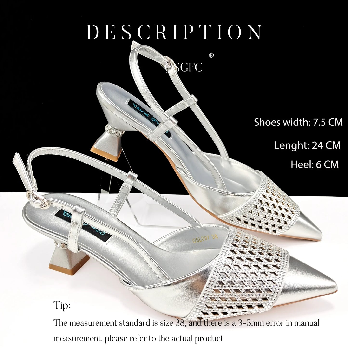 Fashion Three-Dimensional Hard Bag Sequins Decoration Lady Fashion Elegant Shoes and Bag Set Women Shoes