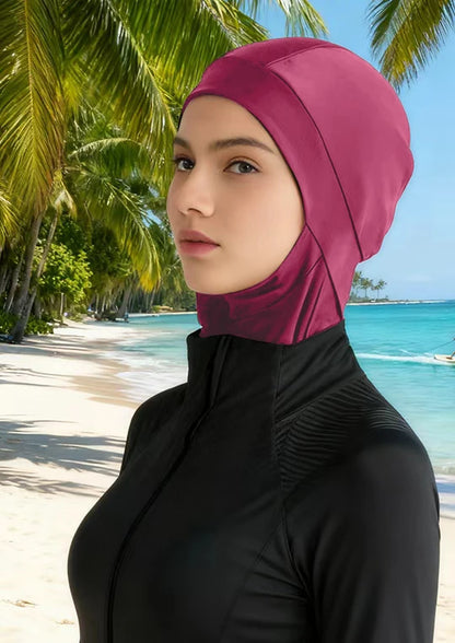 1PCS Burkini Femme Hijab Swim Bathing Hijab Women Summer Beach Instant Turban Cap