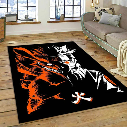 Cartoon 3D I-Itachi Japan Anime Carpet Rug for Living Room Bedroom Home Sofa Decoration,Kids Play Area Rug Non-slip Floor Mat