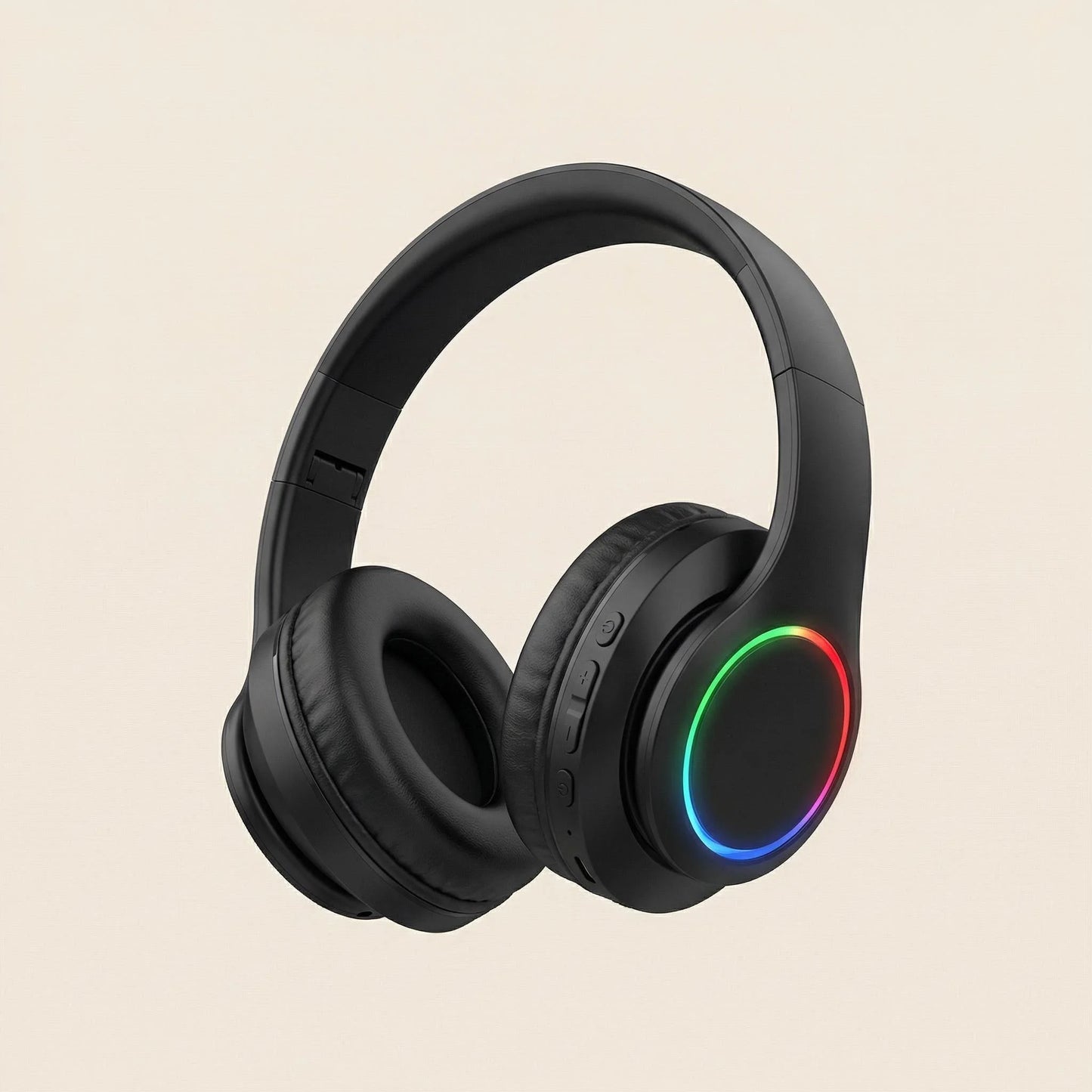 RGB Luminous Headset Bluetooth Headphones Noise Cancelling Wireless Earphones for Students Gamers Music Lovers