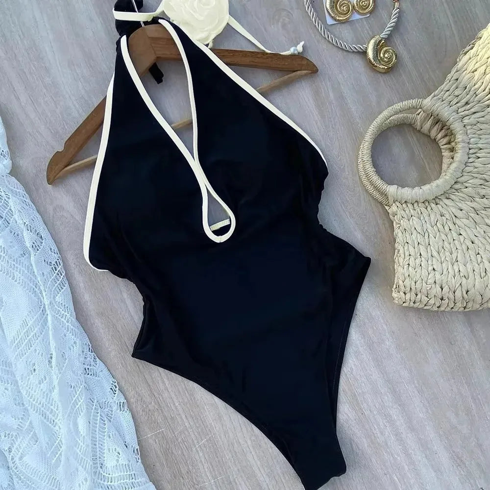 3D Flower Solid 2026 One-shoulder Swimwear Women Sexy Push UP Hollow One Piece Swimsuit Monokini Summer Beach Lady Bathing Suit