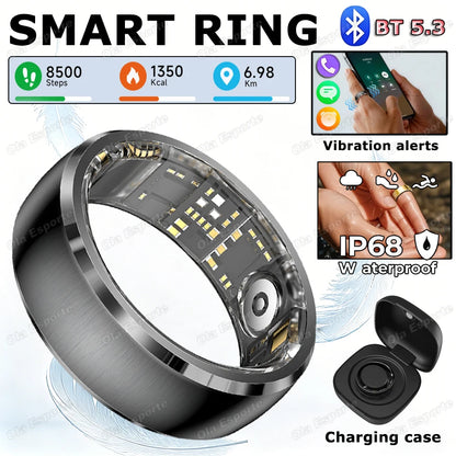 New Incoming Call Vibration Reminder Smart Ring 2026 Gesture Control Messages Alarms Health Monitor Sports Smartring Men Women