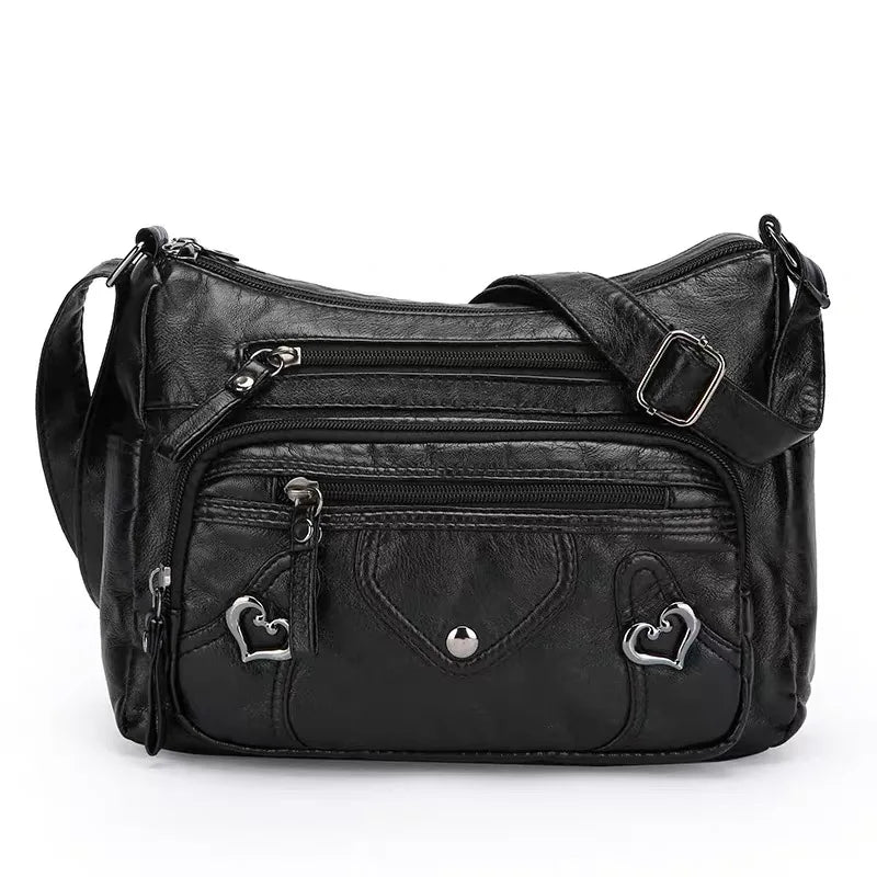 Multi Pocket Soft Leather Crossbody Bag Luxury Purses Handbags Women's Bag Designer Shoulder Messenger Bags for Women