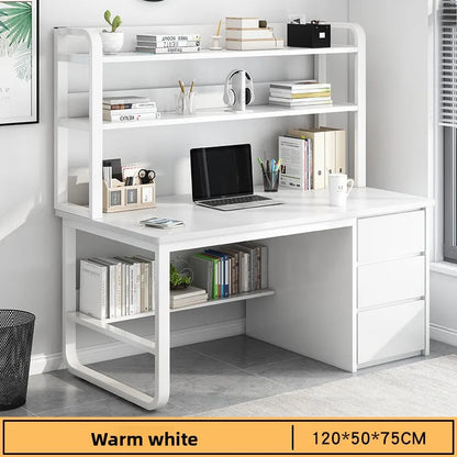 Multi-functional Desk Desktop Computer Desk Simple Home Desk Student Bedroom Bookshelf Integrated Writing Desk