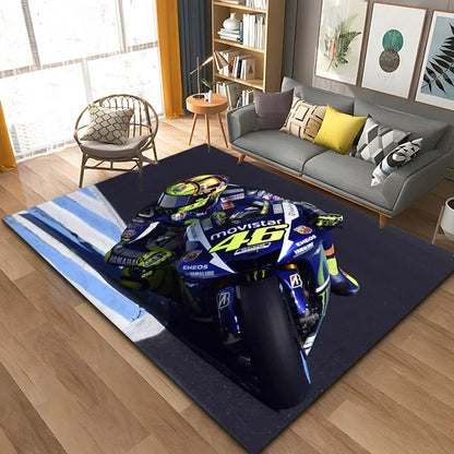 Motorcycle GP Mountain biking Speed Doormat Rug Carpet Mat Footpad Bath Mat Polyester Non-slip Kitchen Bedroom Washable