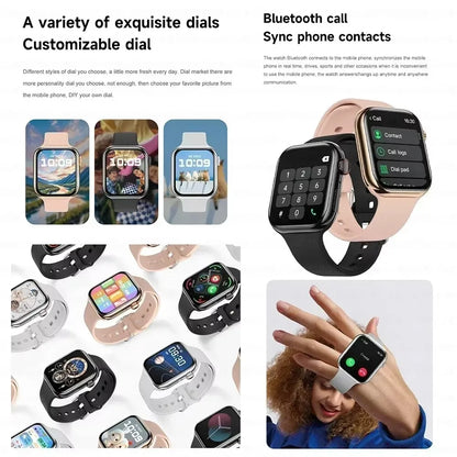 GPS Smart Watch Men For Apple Watch 10 Series Always On Display Body Temperature BT Call NFC Women DT Smartwatch For IOS Android