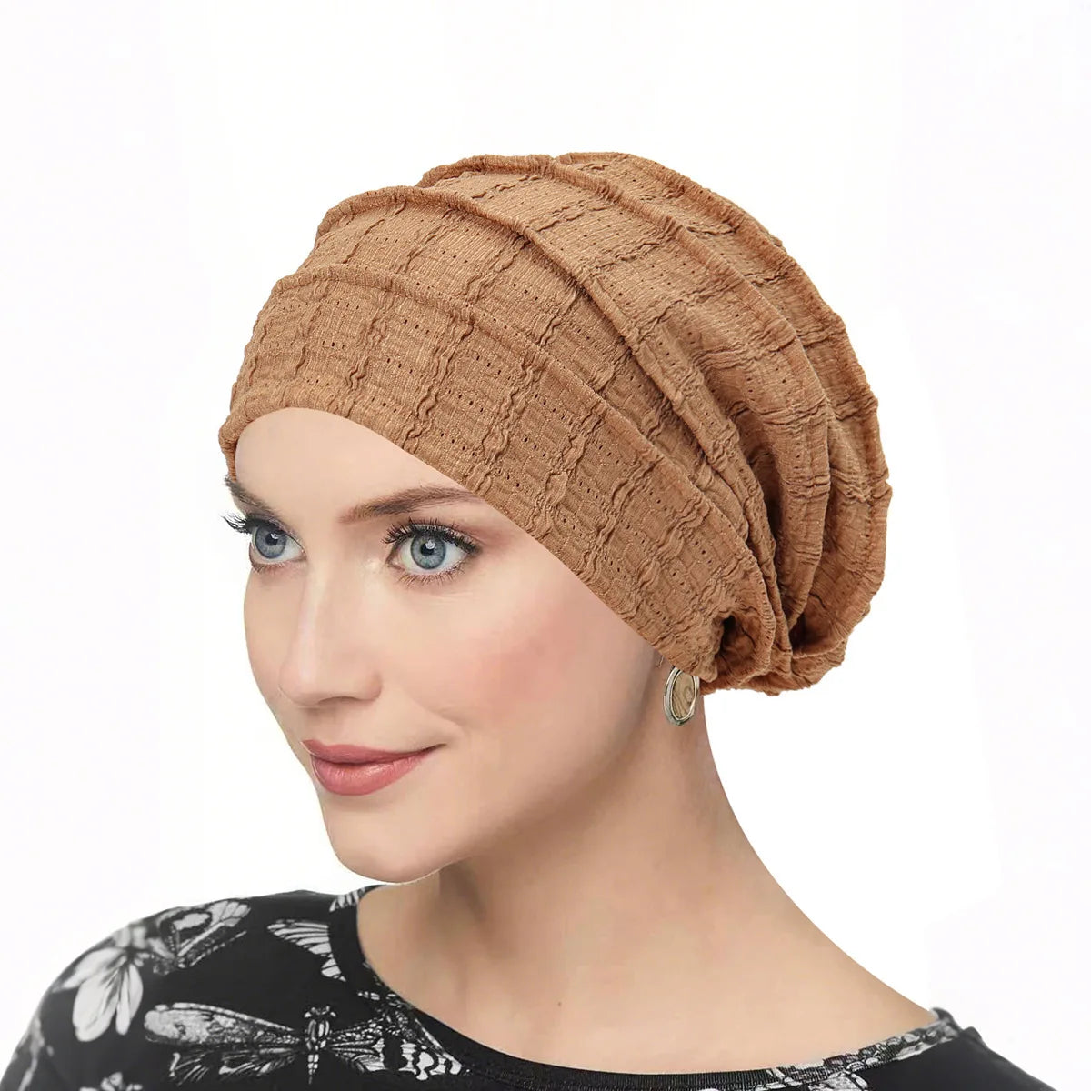 Ramadan Women Soft Strech Beanie Chemo Cap Solid Color Bonnet Inner Hijabs Cap Muslim Head Wraps Femme Wrap Head Turban Hat