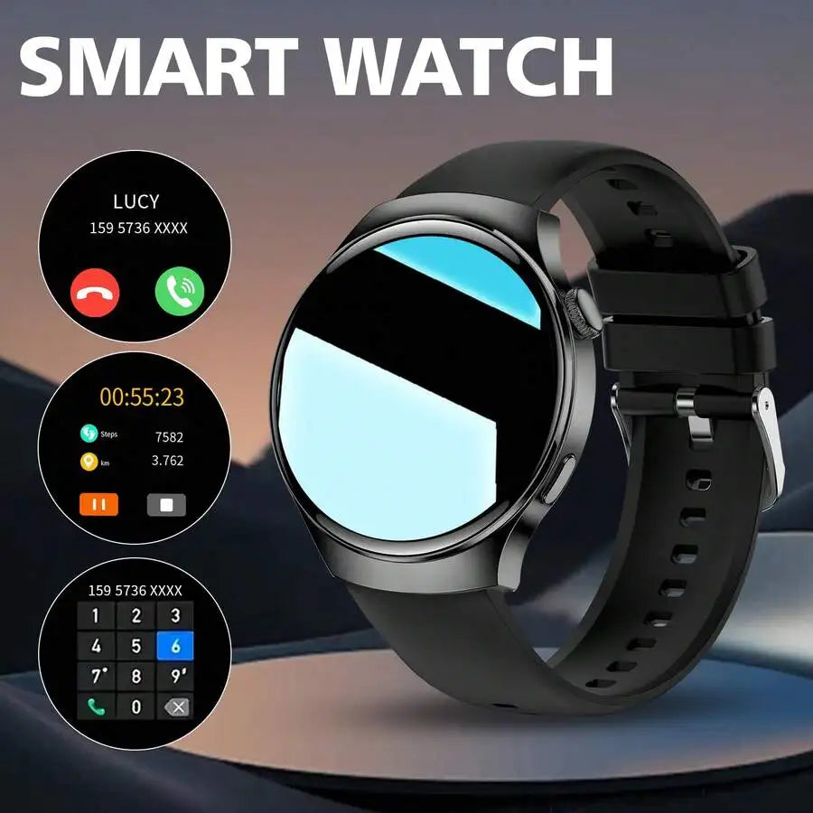 Smartwatch, 1.83-Inch Multifunctional Sports Smartwatch, Featuring Wireless Calling/Music, Message Notifications, Pedometer,