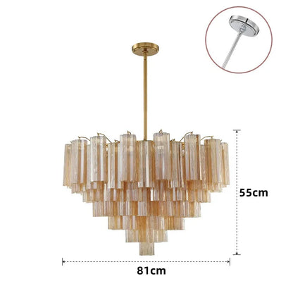 French Style Artistic Chandelier Medieval Colored Glass Retro Lighting for Living Room Dining Room Bedroom Villa Staircase Home