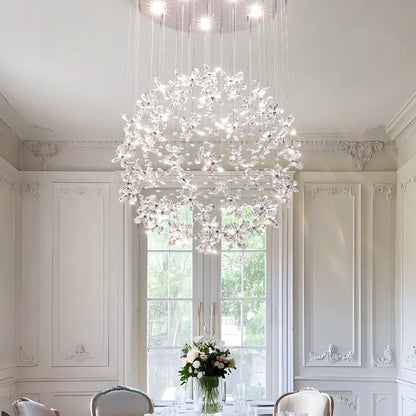 French Crystal Dining ChandelierFo Home Use Restaurant Lamp Luxurious And Modern Café Bar Counter Dining Table And Ceiling Light