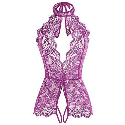 Sexy Lingerie Porno Women Plus Size S-2XL Bodysuit Role Play Clothes Transparent Nightgown Open Crotch Underwear Exotic Costumes