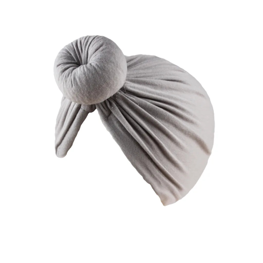 Soft Cotton Women Turban Hat Donut Knot Headwrap Solid Color Muslim Hijab Cap Fashion Headwear Stretchy Beanie Ladies Hat New