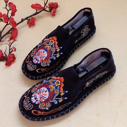 Hanfu Shoes for Women Sneakers Men Ethnic Style Embroidery Chinese style Streetwear Fashion Casual Vintage Old Beijing Shoes