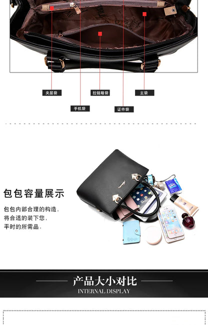 Luxury Handbags Women Bags Designer High-quality Leather Shoulder Bags for Women 2025 Casual Solid Color Purse and Handbags Sac