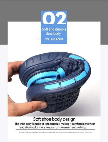 Summer Outdoor Men's Slippers Garden Clogs Male Casual Shoes Fashion Luxury Sandals Comfort Home Soft Slippers 40-47