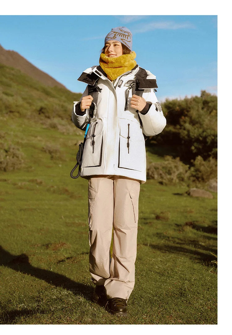 Semir Down Jacket Women Mid-Length Waterproof Oil-proof Stain-proof 2026 New Winter Clothing Coat Women