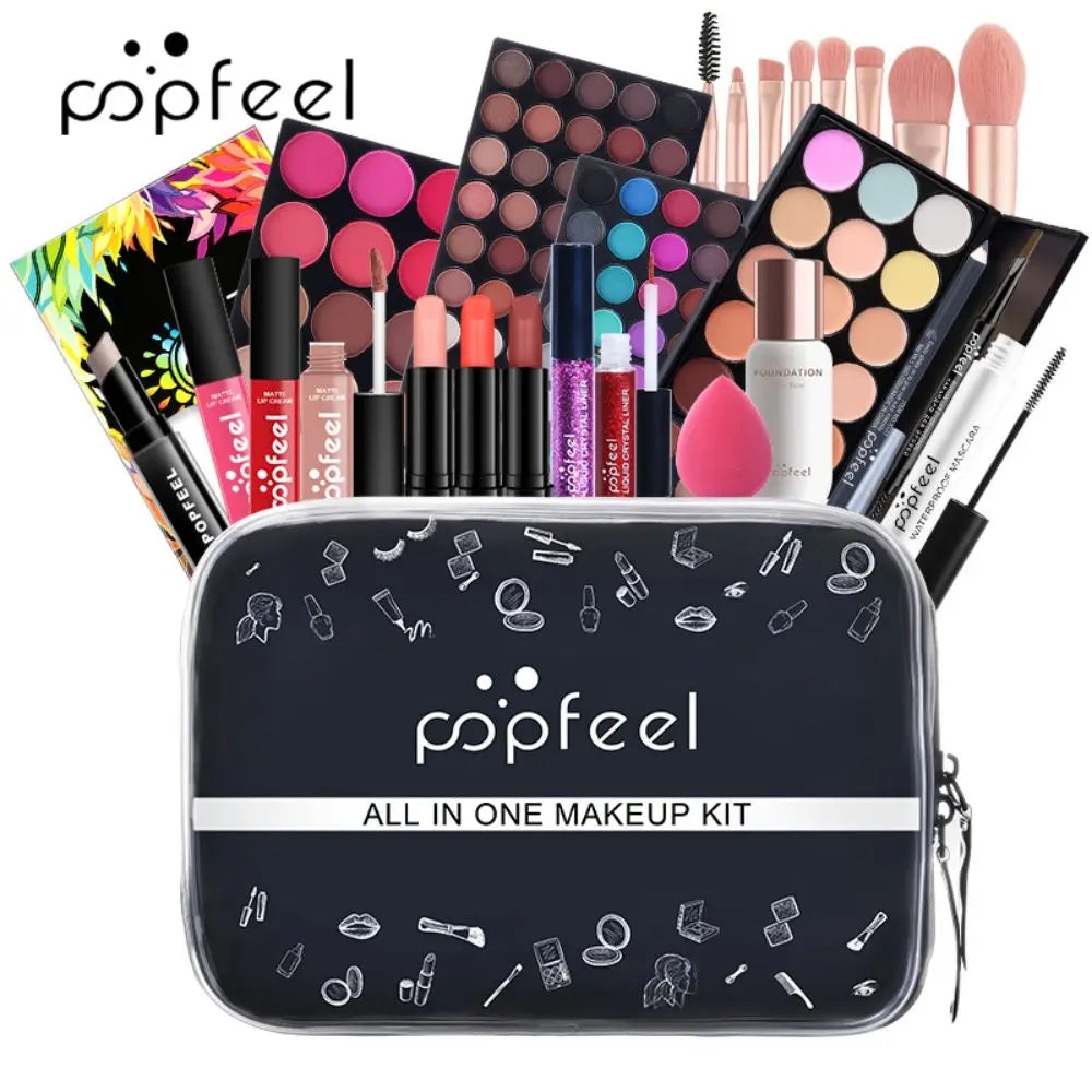 POPFEEL All-in-One Makeup Kit, 3 Set Options, Full Face Cosmetics Set, Beginner-Friendly, Gift For Women