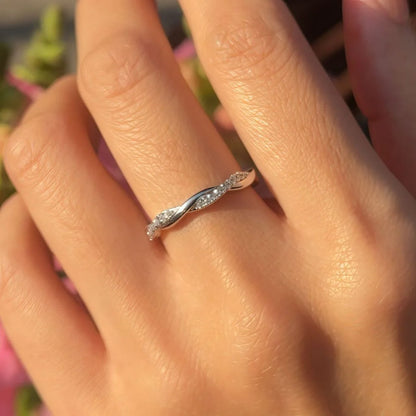 Carnica Luxury 925 Sterling Silver 1CT Real Moissanite Ring for Women Sugar Cube Pull-twist Arm GRA Diamond Wedding Jewelry Gift