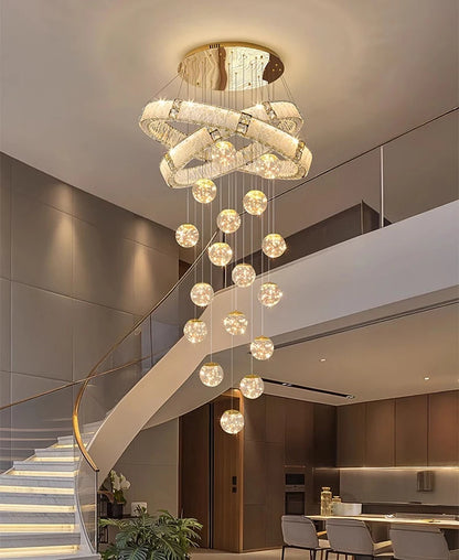 Modern home decor led lights pendant light lamps forstaircase Chandeliers for living room hanging light indoor lighting
