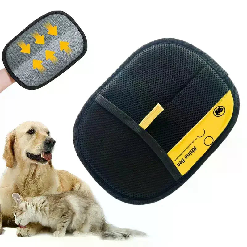 Pet Hair Removal Glove Upgraded Electrostatic Grooming Glove for Cat Dog Reusable Static Fur Remover Glove for Furniture Ca