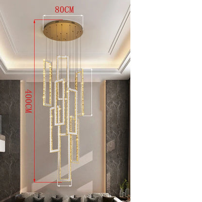 Modern home decoration salon lamps for living room smart crystal Pendant lights dining room indoor lighting
