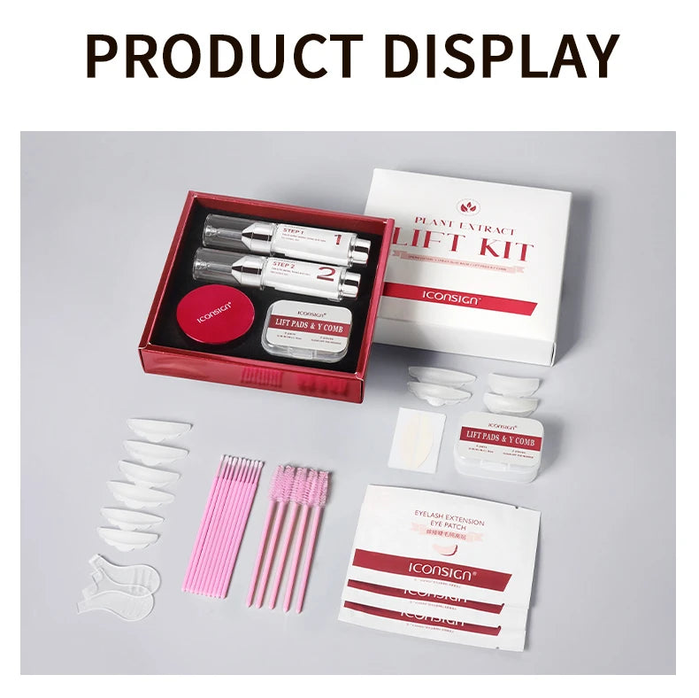 ICONSIGN Cysteamine Lift Kit 8-12 Min Plant Extract Vegan Ingredient Eensitive Skin Eyelash Brow lift Gift Beauty Makeup Sets