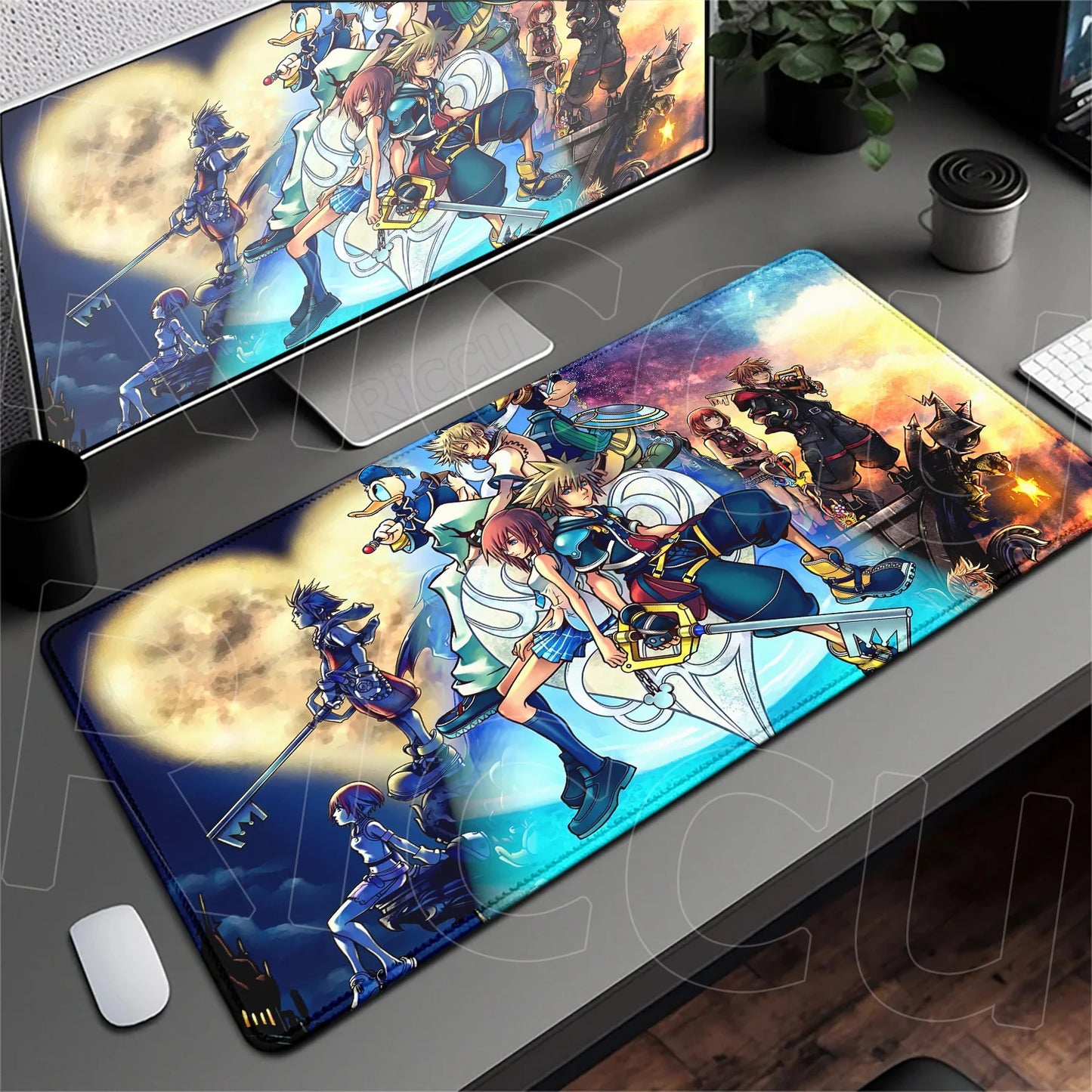 Anime Mousepad Hot Gaming K-kingdom H-hearts Non-Slip Laptop Long Deskmat Xxl Office Extended Mouse Mat Gamer Speed Keyboard Pad