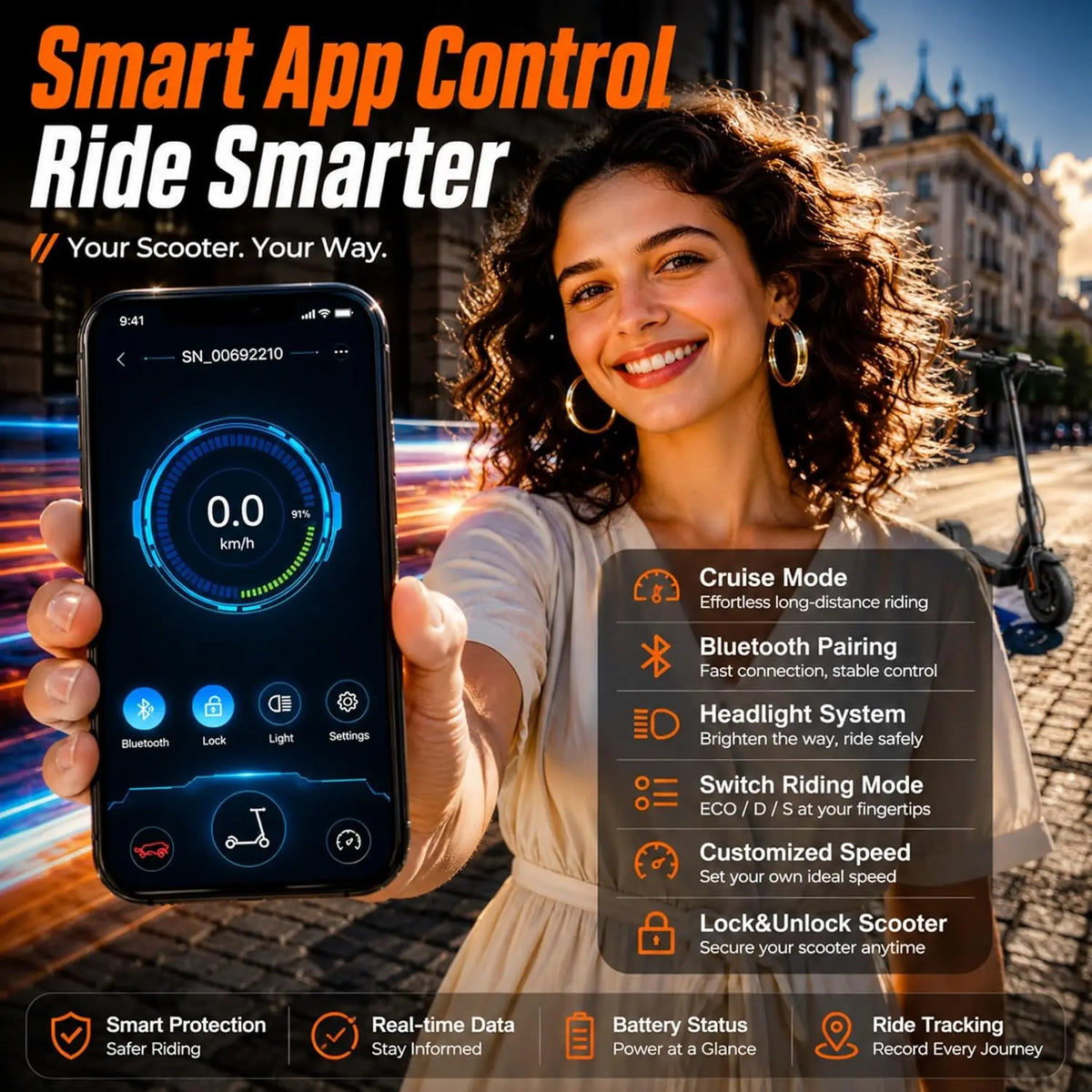 2026 New 8.5'' Solid Tire Electric Scooter 350W Powerful Motor Max 19mph Speed Folding Design with 16 Miles Range for Adult Urban Commuting