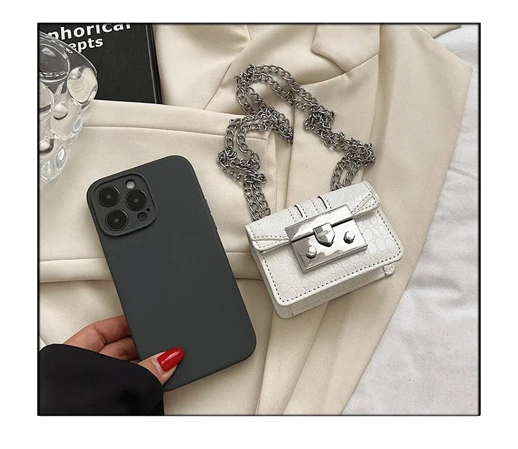 Chain Female Bag Mini Summer Crossbody Bags for Women Fashion Luxury Designer Handbag Women's 2025 Trend Woman Shoulder Purse
