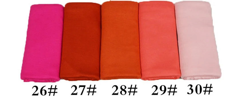Ramadan Modal Cotton Jersey Hijabs For Woman Long Muslim Shawl Plain Soft Turban Niqab Head Wraps Scarf Women Hijab