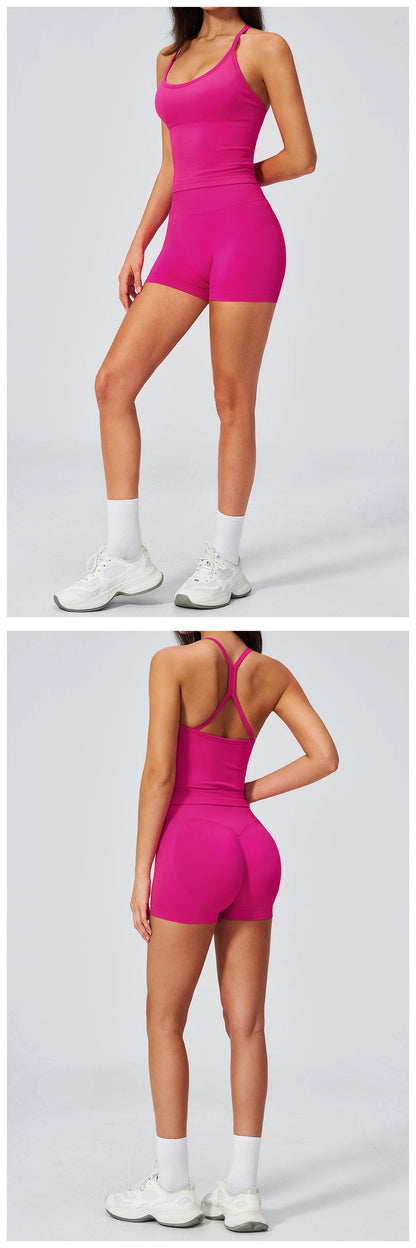 Fitness Suit 2PCS Women's Tracksuit Yoga Set Sports Outfits Gym Clothes Running Push Up Sportswear Female Workout Yoga Clothes