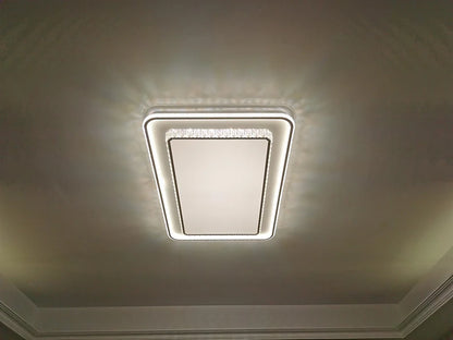 Luxury Living Room Lights Lustre Home Decoration LED Ceiling Lamp Modern Square Acrylic Gold Hall Bedroom Dining Room Fixtures