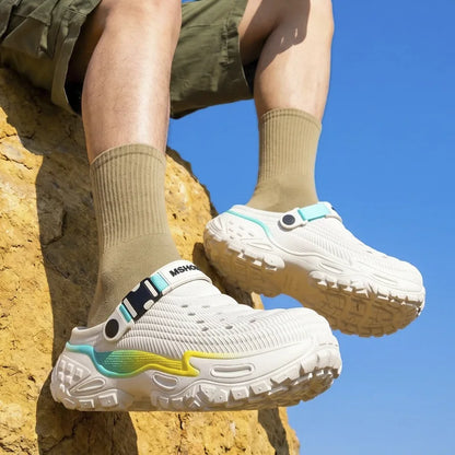 Clogs Platform Slippers Men Summer Luxury Designer Shoes Male Casual Sandals Fashion Indoor Outdoor Beach Slides Unisex Non-Slip